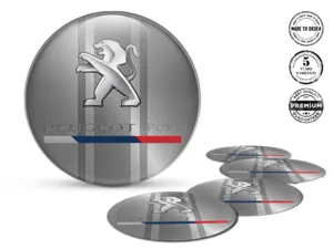 Peugeot Gewölbte Emblem Design Harz-Radlogos